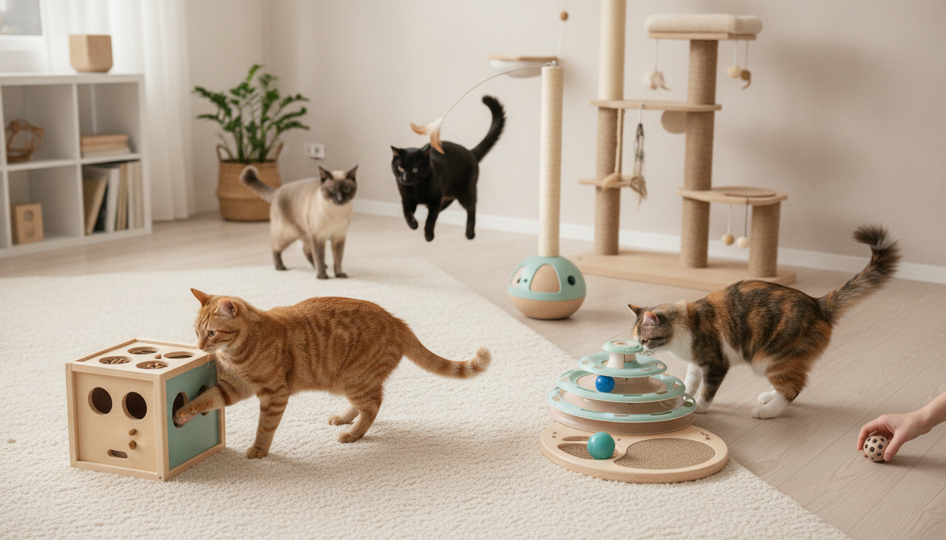 Top Enrichment Toys to Keep Indoor Cats Busy